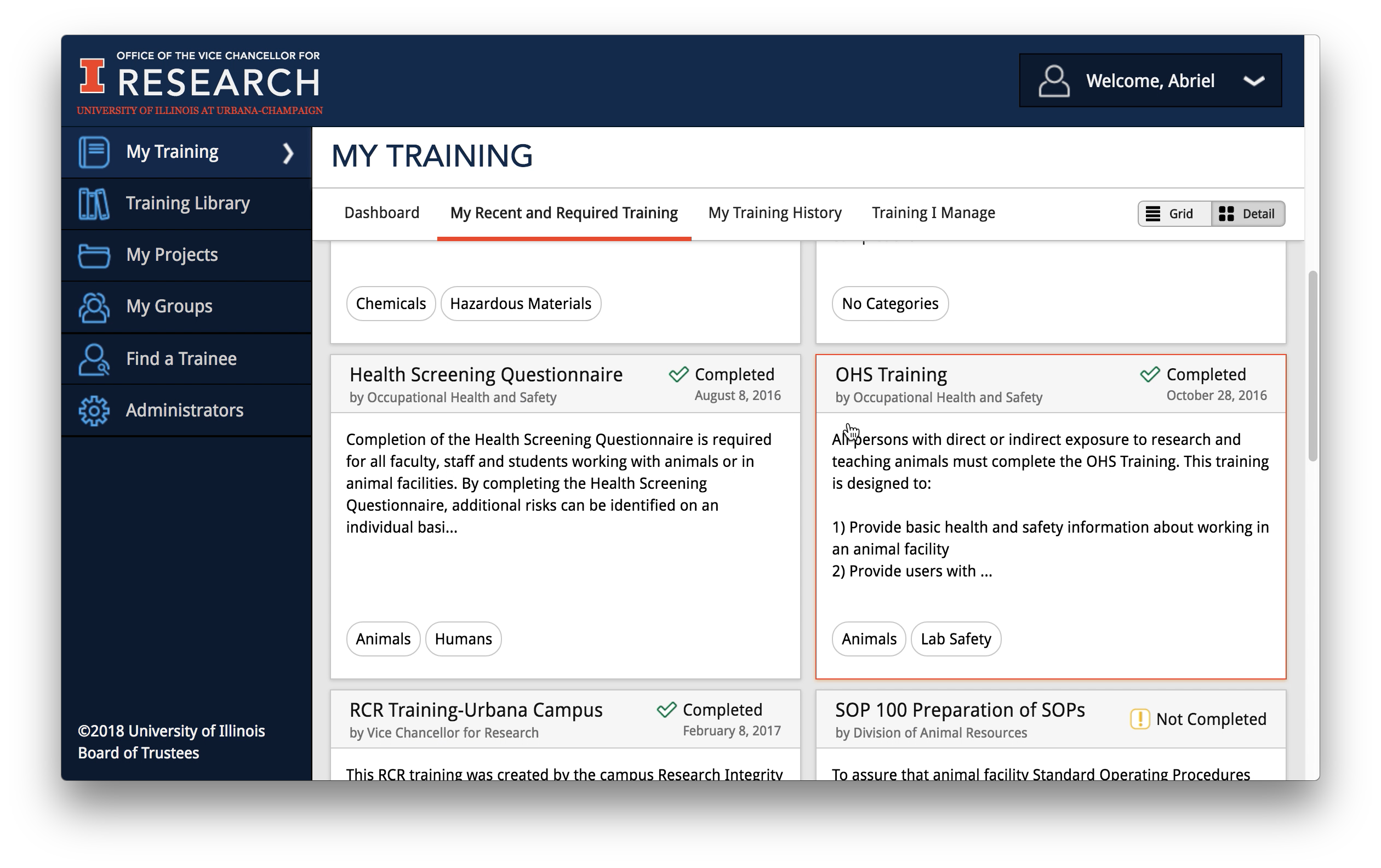 Final image of training card with highlighted outline