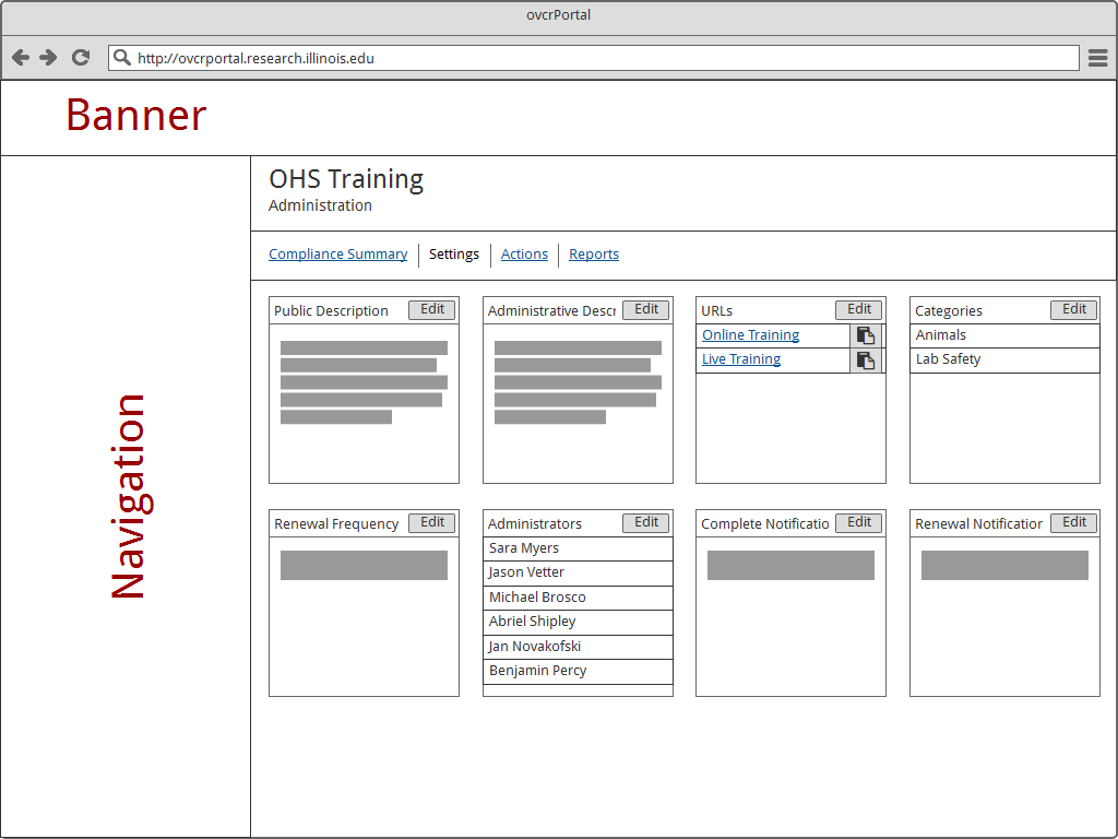 Training card style training settings mockup